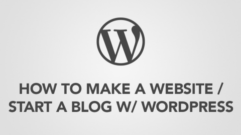 how to make a blog or website